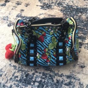 Betsey Johnson “Betseyville” Strawberry Print Purse